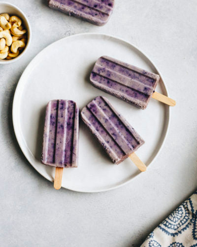 Drink Simple Blueberry Vanilla Pops