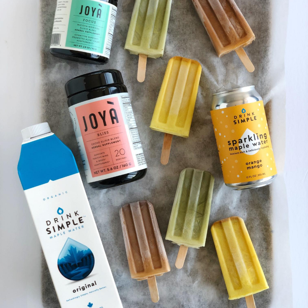 Superfood Maple Water Popsicles