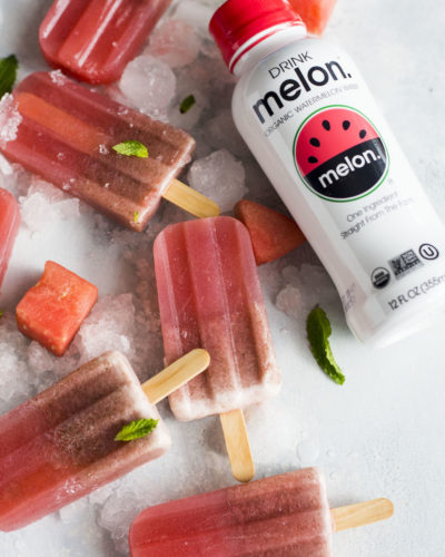 Watermelon Water & Strawberry Pops