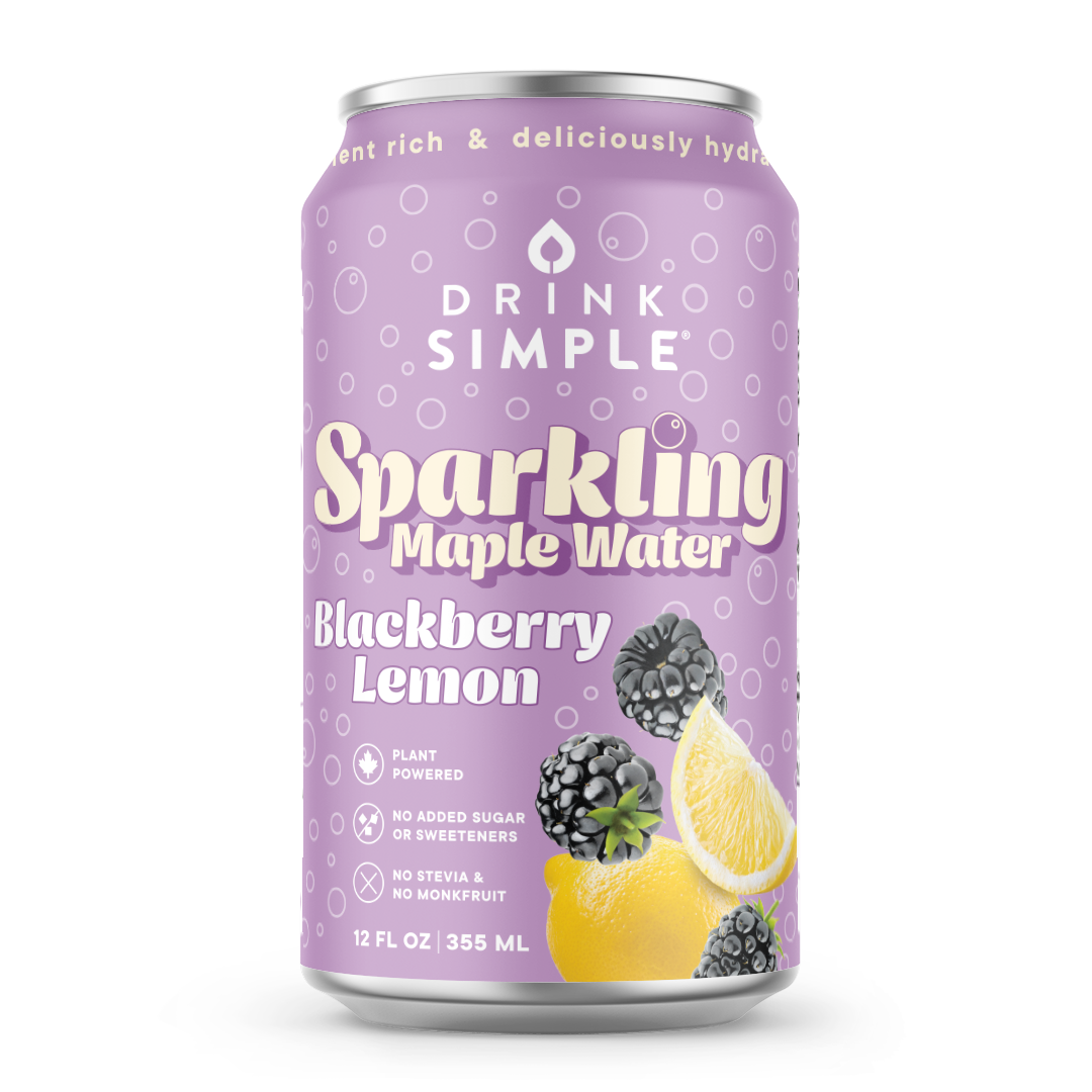 12 oz. Blackberry Lemon Sparkling Maple Water - 12 Pack