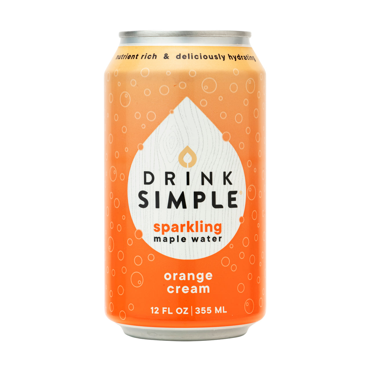12 oz. Orange Cream Sparkling Maple Water - 12 Pack